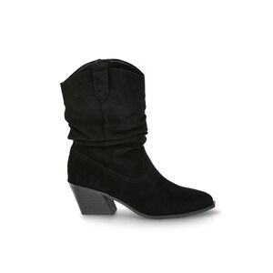 Time & Tru‎ Women's Western Slouch Boots Black Size 6 Women's Cute Country Shoes